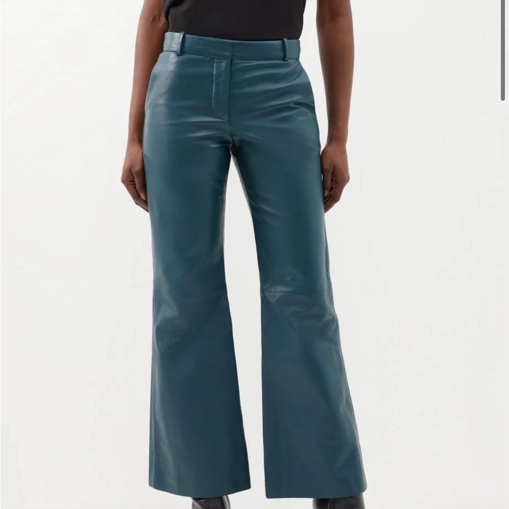 Altuzarra Fosset leather pants in Starling